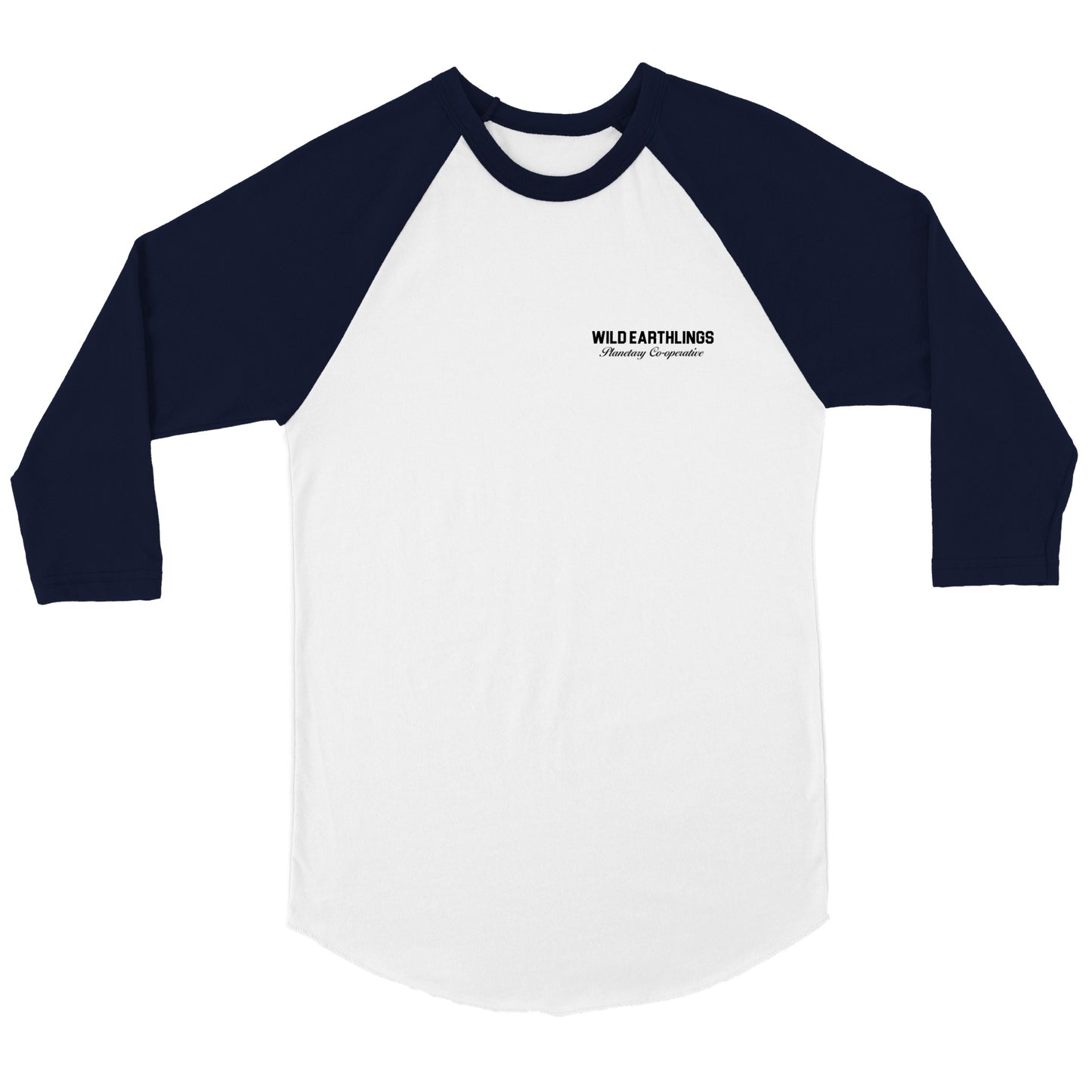 Wild Earthlings - Raglan Tee 3/4 sleeve  (Navy)