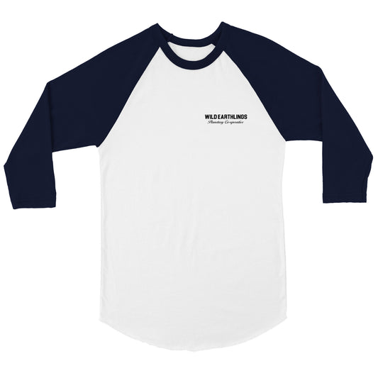 Wild Earthlings - Raglan Tee 3/4 sleeve  (Navy)